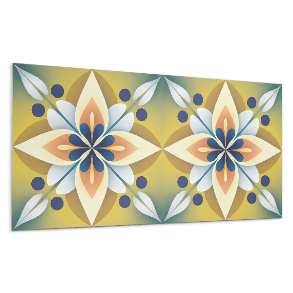 Stenový panel Kvetinový vzor mandaly