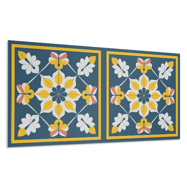 Pvc panel na stenu Kvetinový vzor v symetrii