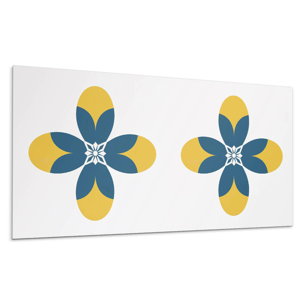 Stenový panel Symetrický kvetinový vzor