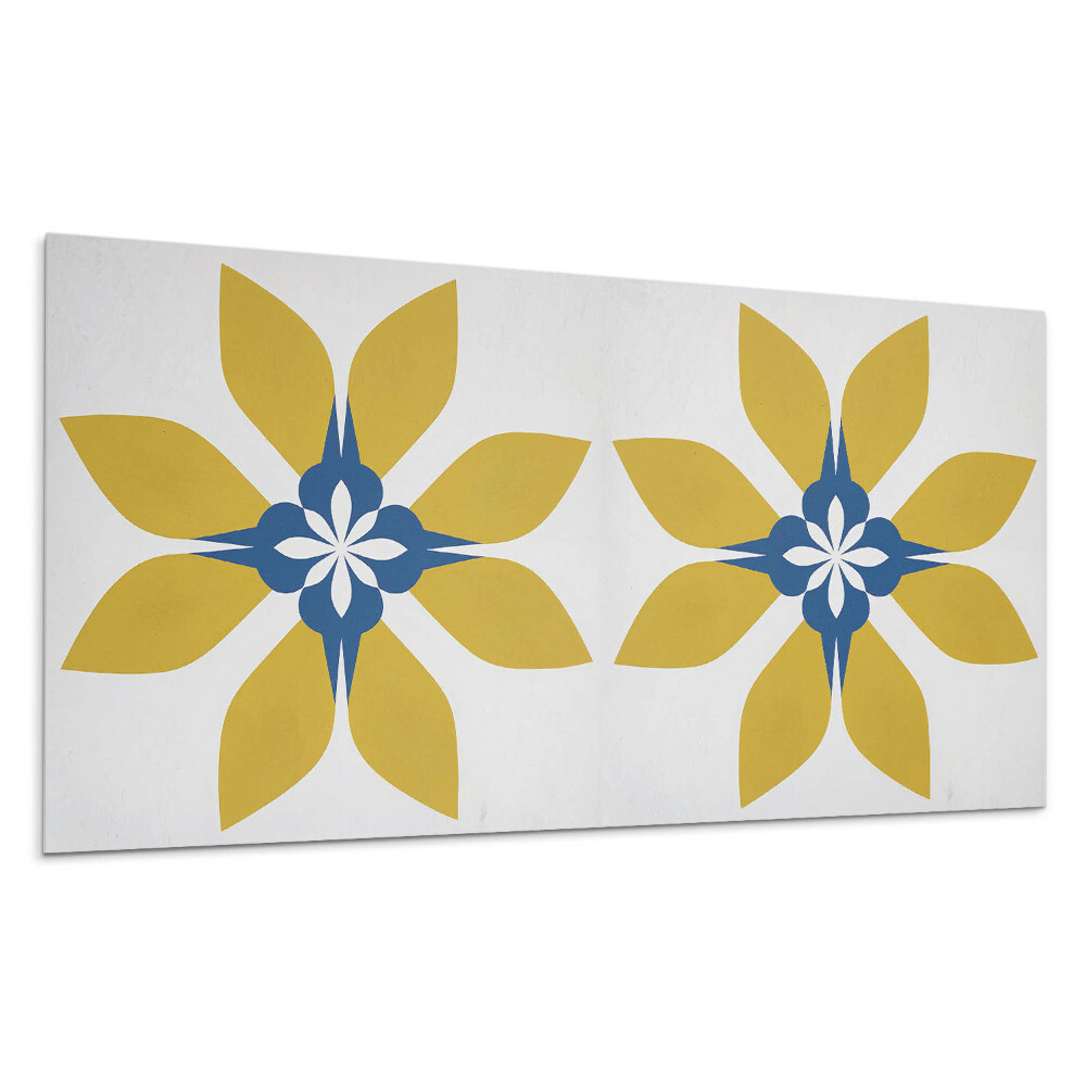 Pvc panel na stenu Kvetinový vzor s listami