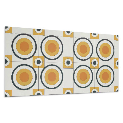 Stenový panel Geometria kruhov a štvorcov