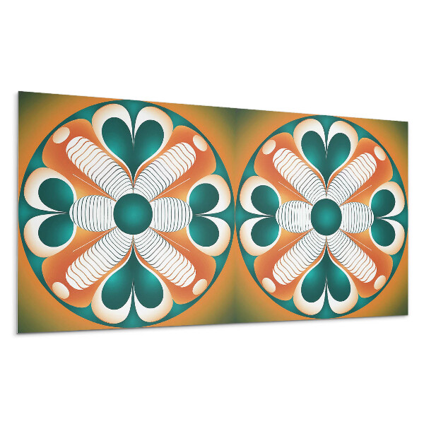 Pvc panel na stenu Symetrický kvetinový vzor