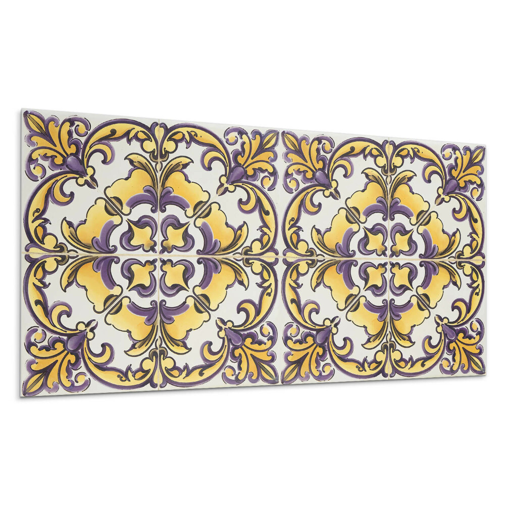 Pvc panel na stenu Keramický kvetinový vzor