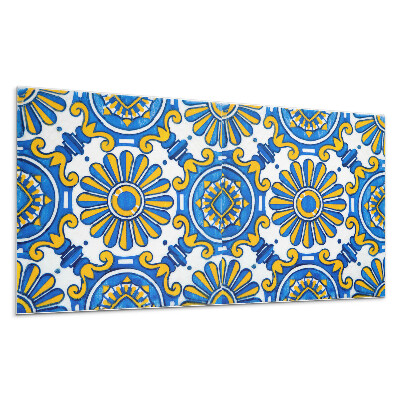 Nástenný panel PVC Kvetinový vzor na dlaždiciach