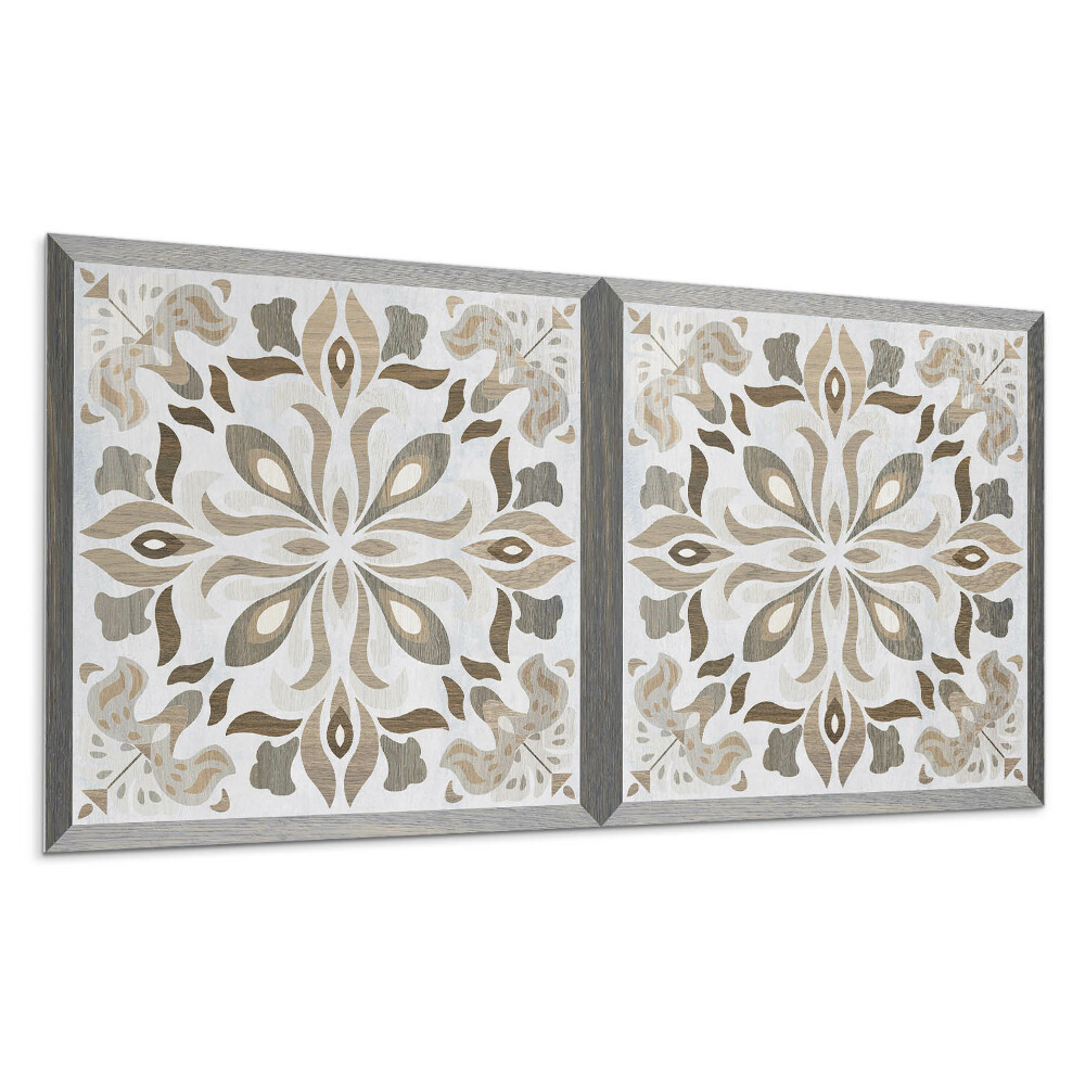 Pvc panel na stenu Kvetinový vzor so symetriou