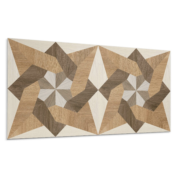 Nástenný panel PVC Polygonálna drevená mozaika