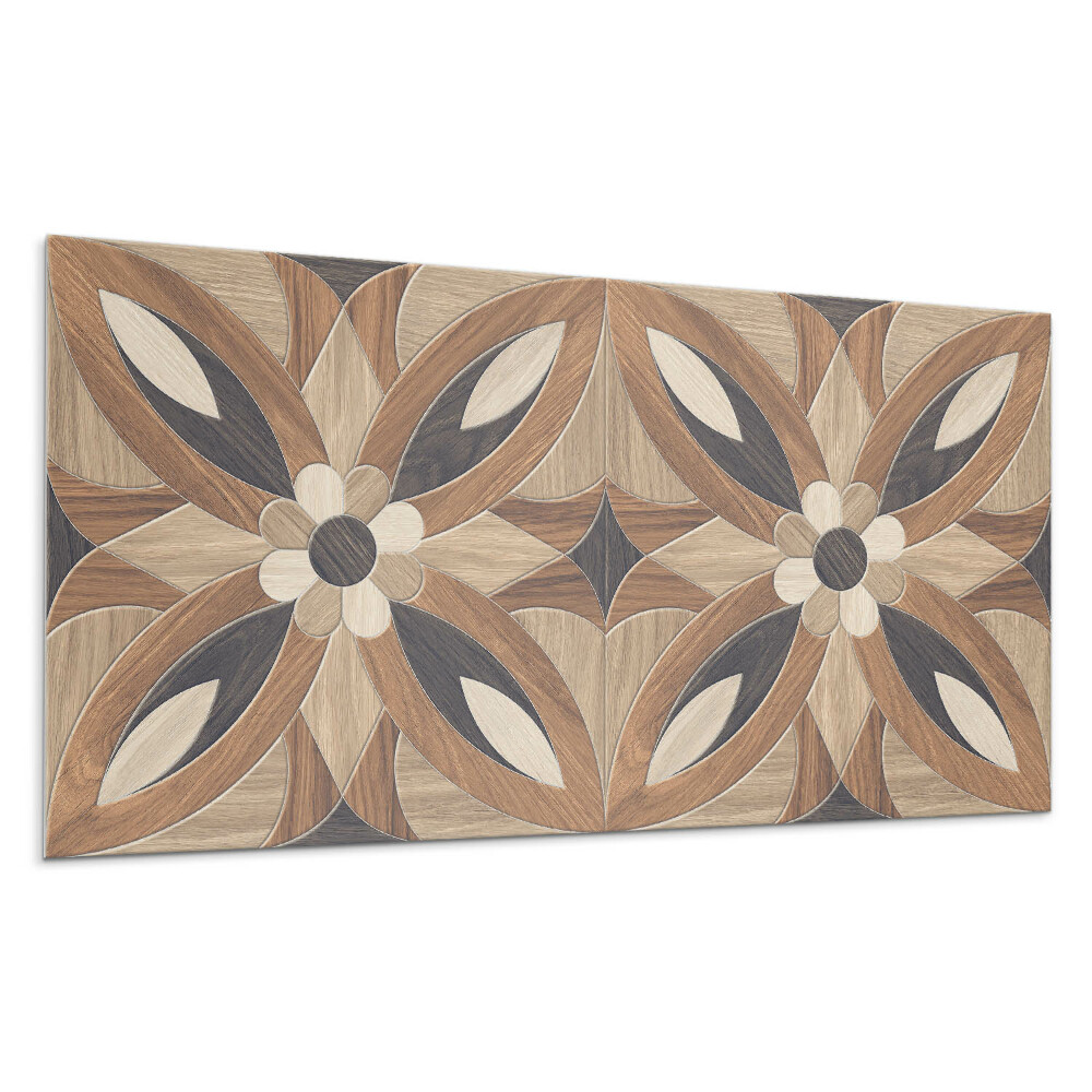 Panel na stenu Kvetinový vzor vyrobený z dreva