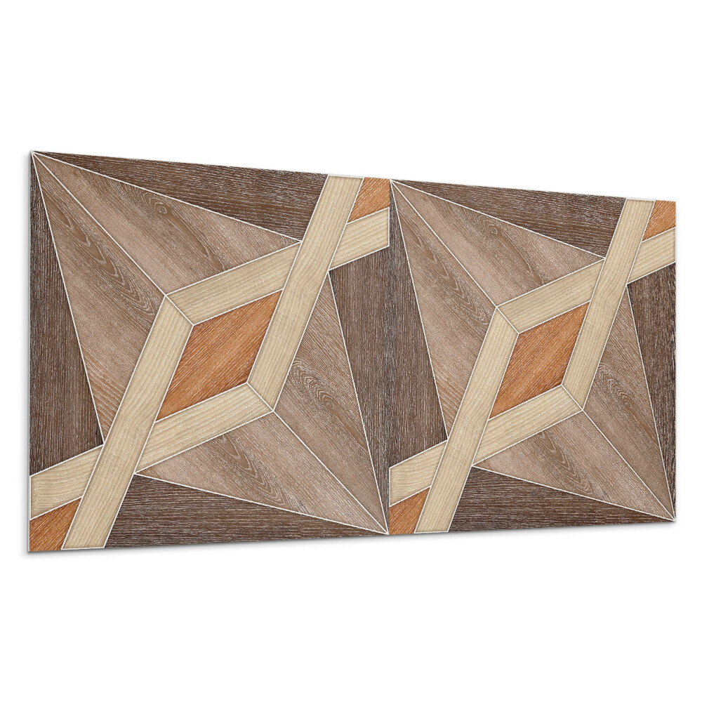 Stenový panel Geometrický drevený vzor