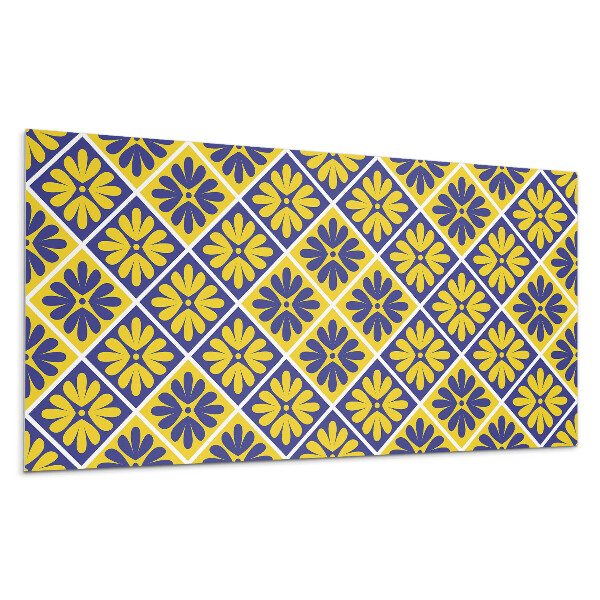 Nástenný panel PVC Kvetinový vzor v kosoštvorcoch