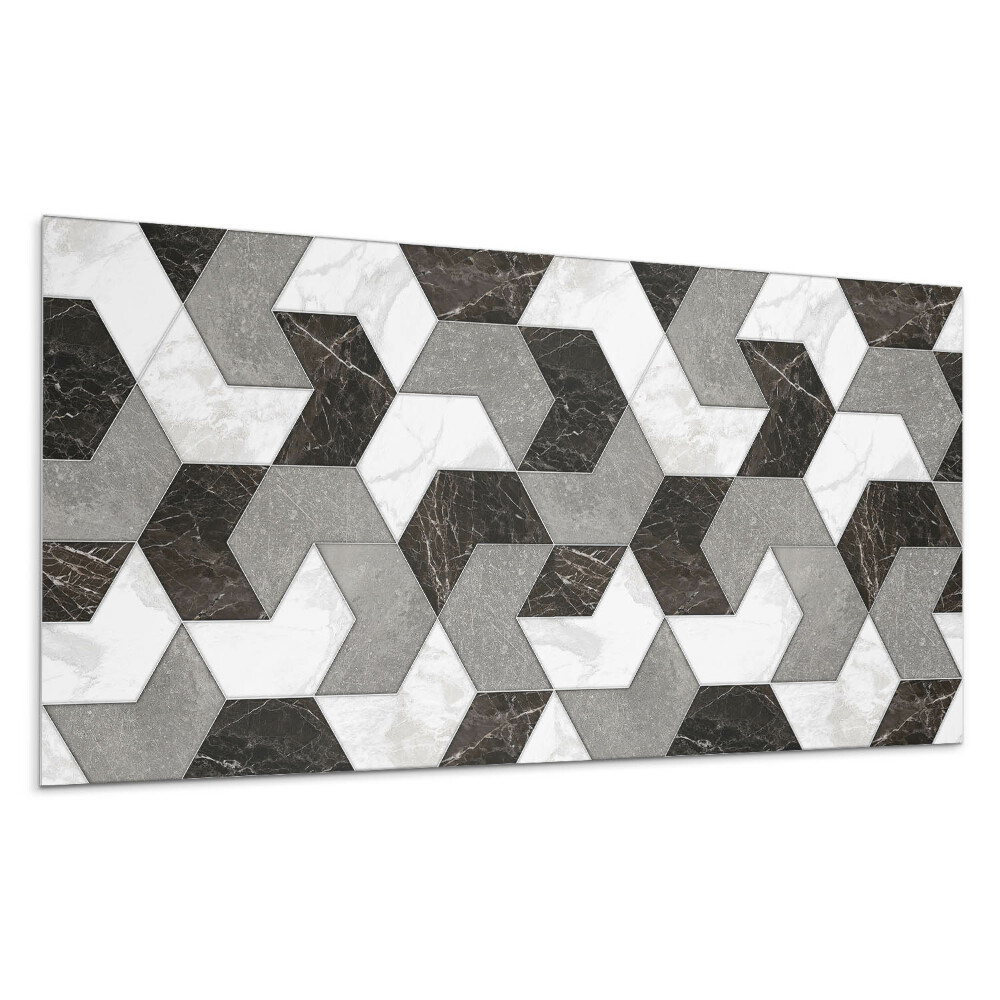 Nástenný panel PVC Geometrický vzor dlaždíc