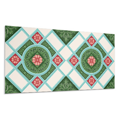 Panel na stenu Kvetinový vzor v kosoštvorci