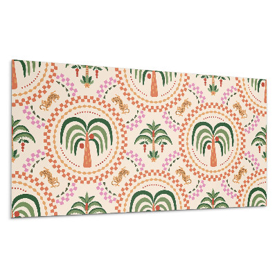 Stenový panel Vzor tropických rastlín