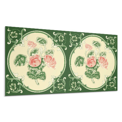 Nástenný panel PVC Kvetinový vzor s listami