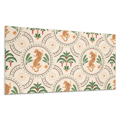 Stenový panel Tropický leopardí vzor