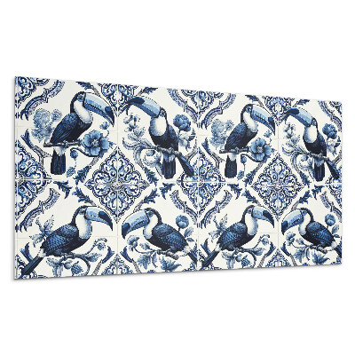 Pvc panel na stenu Tukan na dekoratívnych dlaždiciach