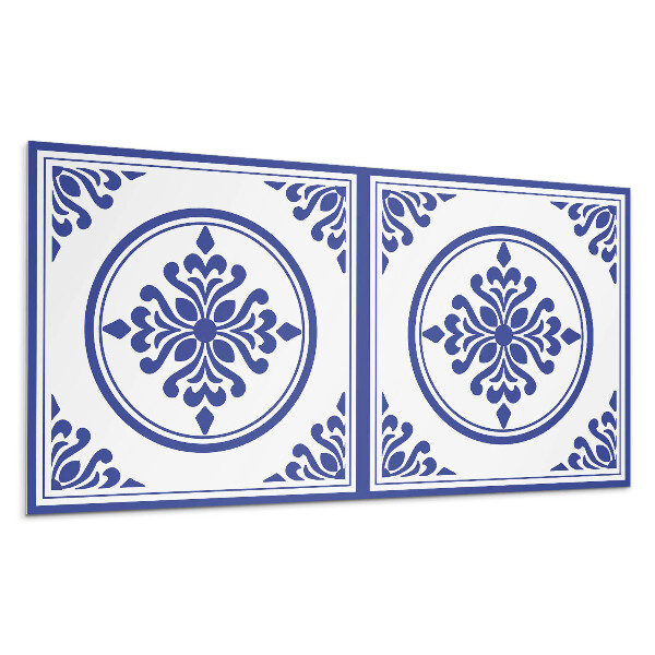 Panel na stenu Vzor s kruhmi a kvetmi