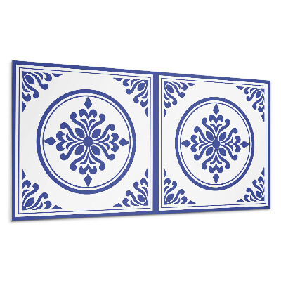 Panel na stenu Vzor s kruhmi a kvetmi