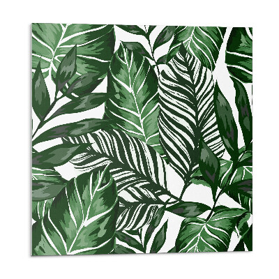 Nástenný panel pvc Tropické listy vo vzoroch