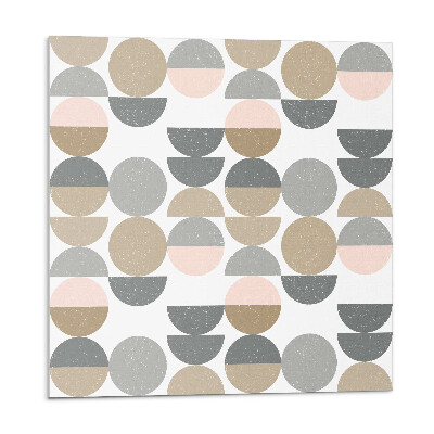 Nástenný panel pvc Kruhy a polkruhy v geometrickom štýle