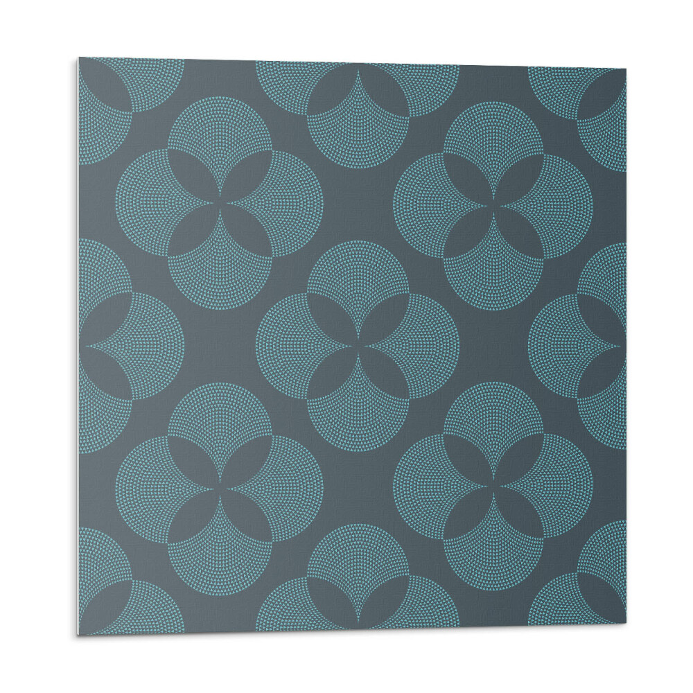 Stenový panel Kvetinový vzor s kruhmi