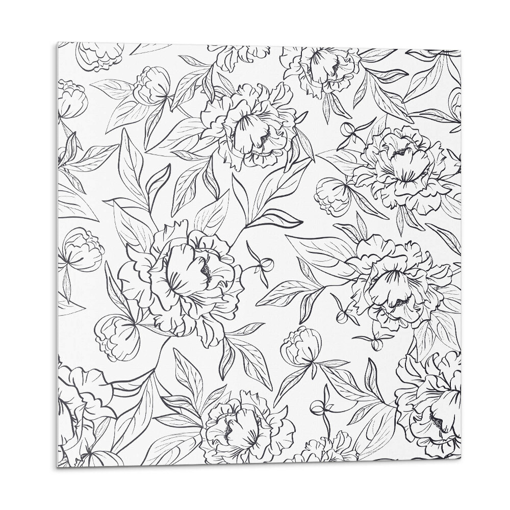 Nástenný panel pvc Kvetinový aranžmán so zelenými listami