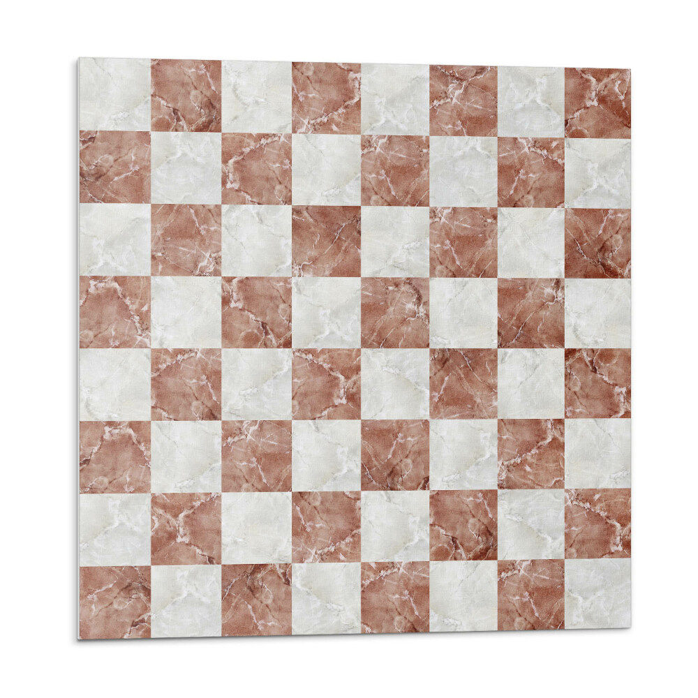 Stenový panel Mramorová šachovnica v elegantnom štýle