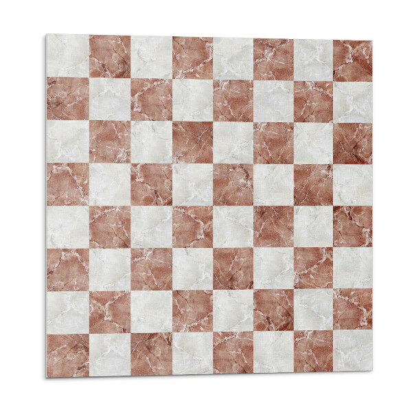 Stenový panel Mramorová šachovnica v elegantnom štýle