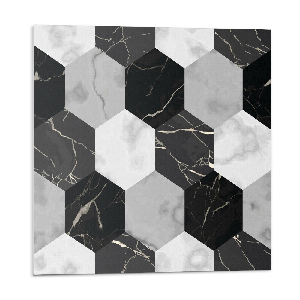 Dekoratívny nástenný panel Šesťhranné motívy keramických dlaždíc