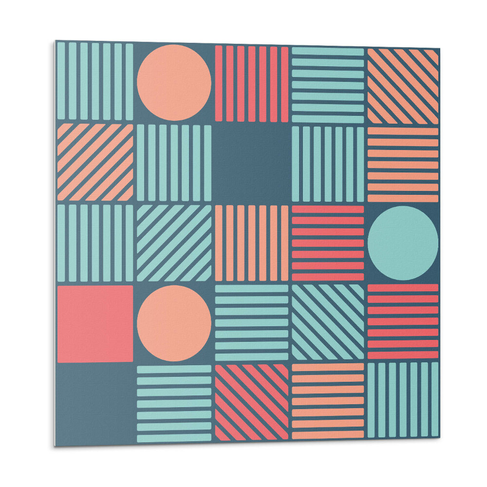 Dekoratívny nástenný panel Farebné tvary v geometrickom štýle