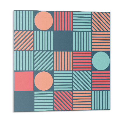 Dekoratívny nástenný panel Farebné tvary v geometrickom štýle