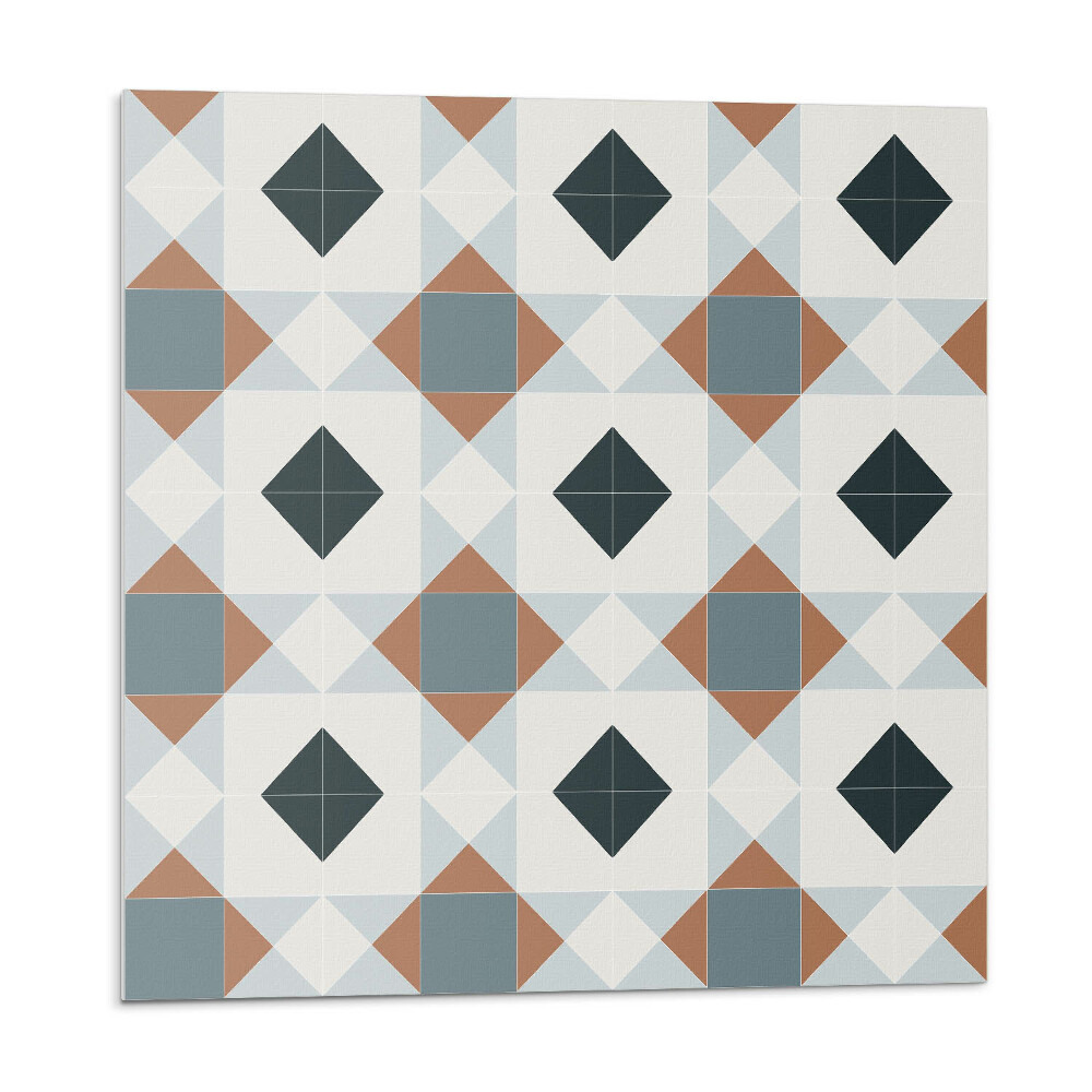 Stenový panel Kachľový geometrický motív