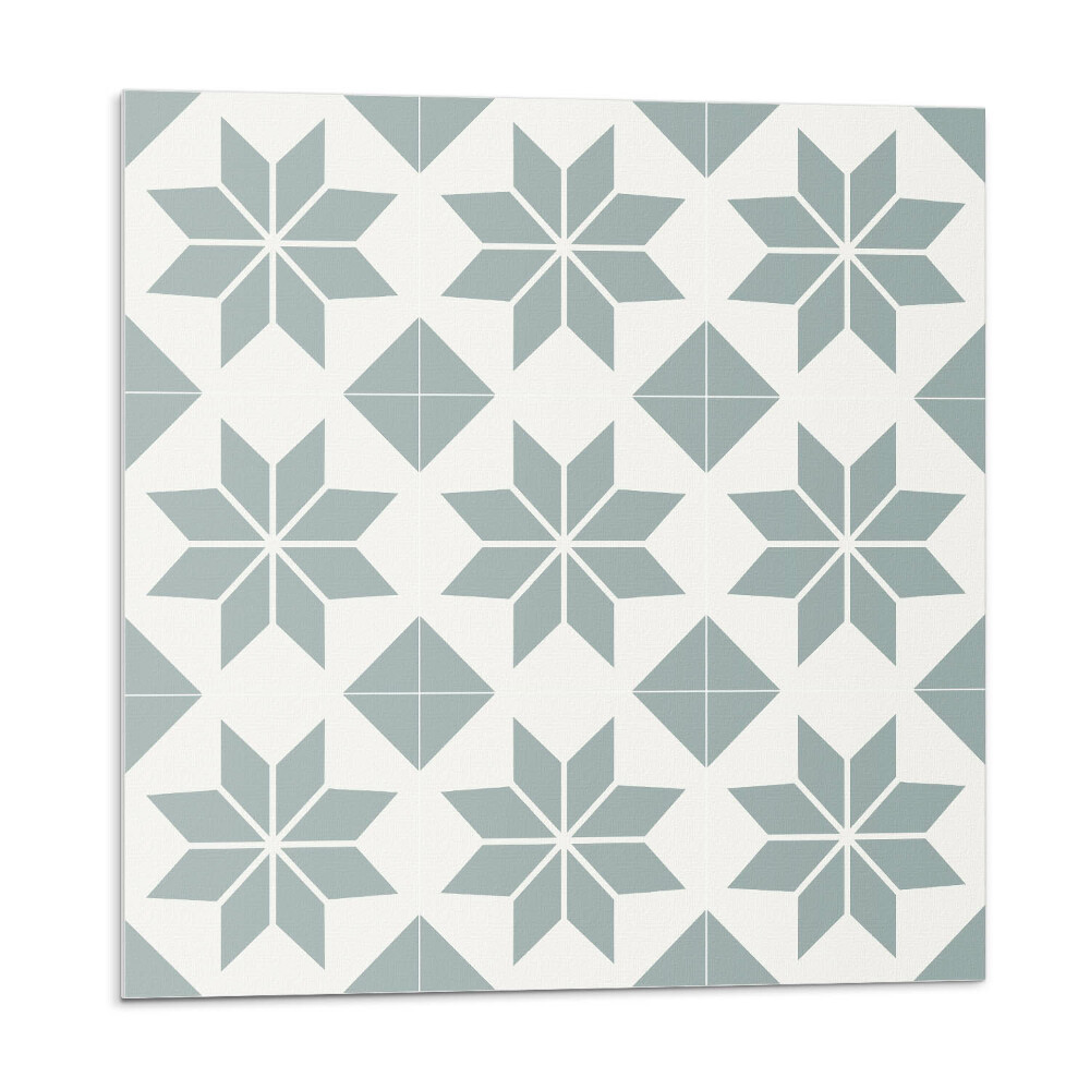 Nástenný panel pvc Kvetinové motívy v geometrickom štýle