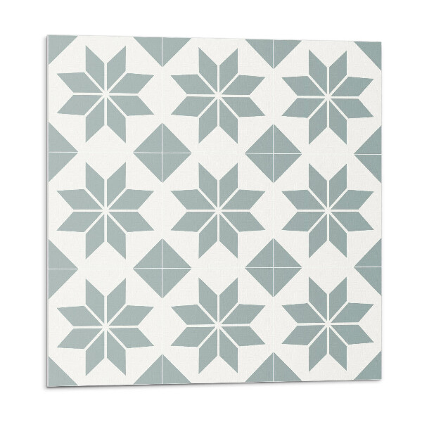 Nástenný panel pvc Kvetinové motívy v geometrickom štýle