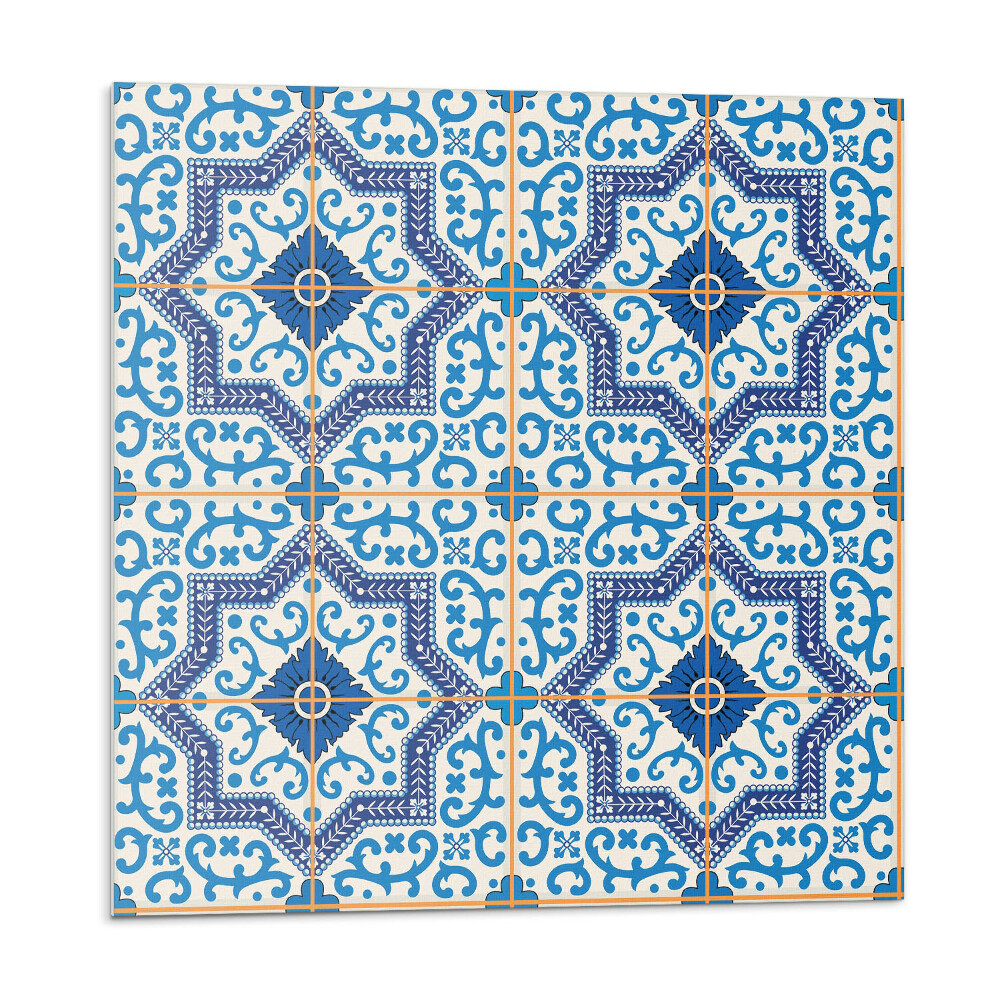 Stenový panel Kachľové ozdoby v elegantnom štýle