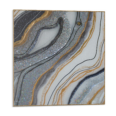 Dekoratívny nástenný panel Abstraktné vlny so svetelným efektom