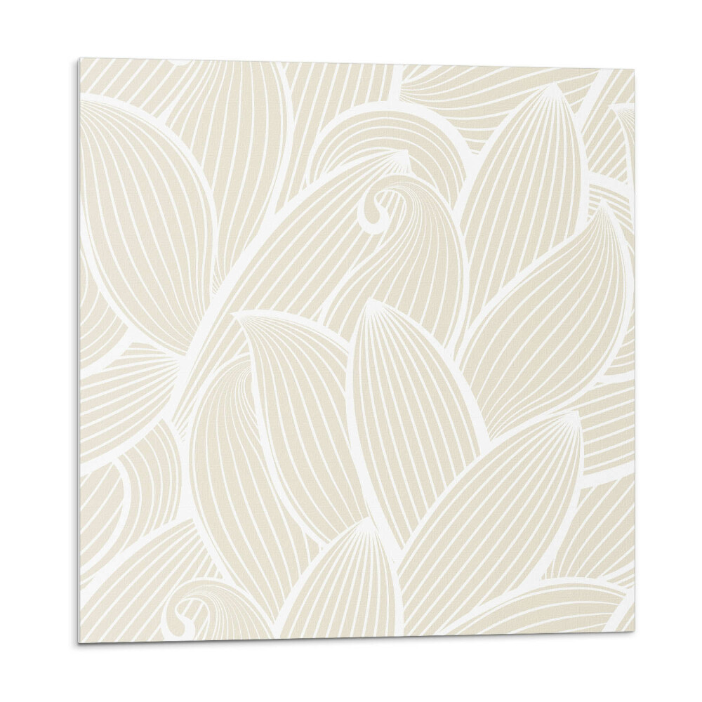 Stenový panel Decentné listy vo vlnitých vzoroch