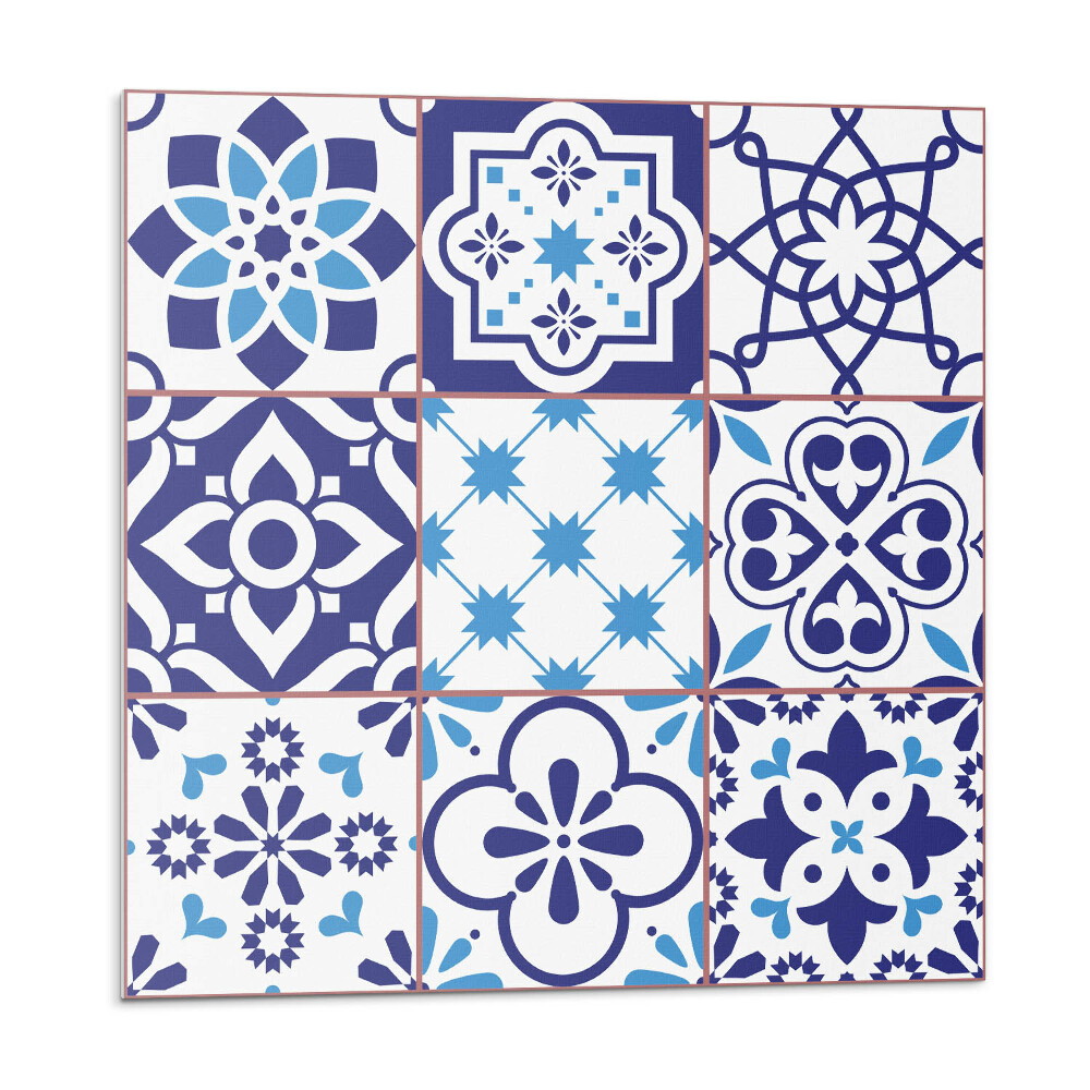 Stenový panel Kachľové geometrické motívy