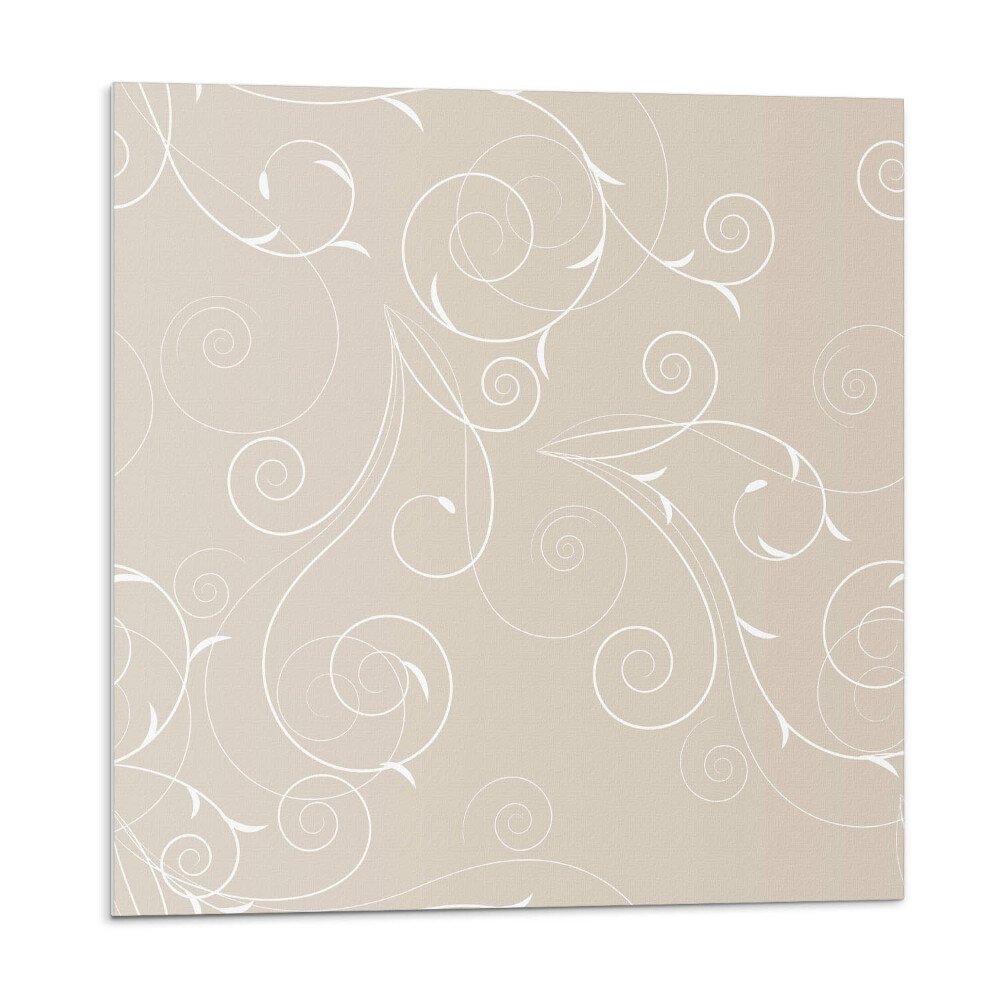 Stenový panel Jemné špirálové a listové vzory