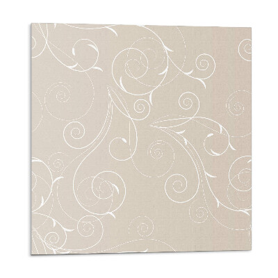 Stenový panel Jemné špirálové a listové vzory