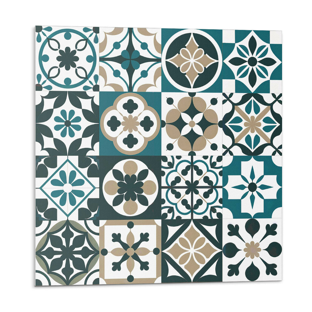 Stenový panel Kachľové vzory v harmonickom usporiadaní