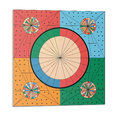 Nástenný panel pvc Geometrický vzor s kruhmi