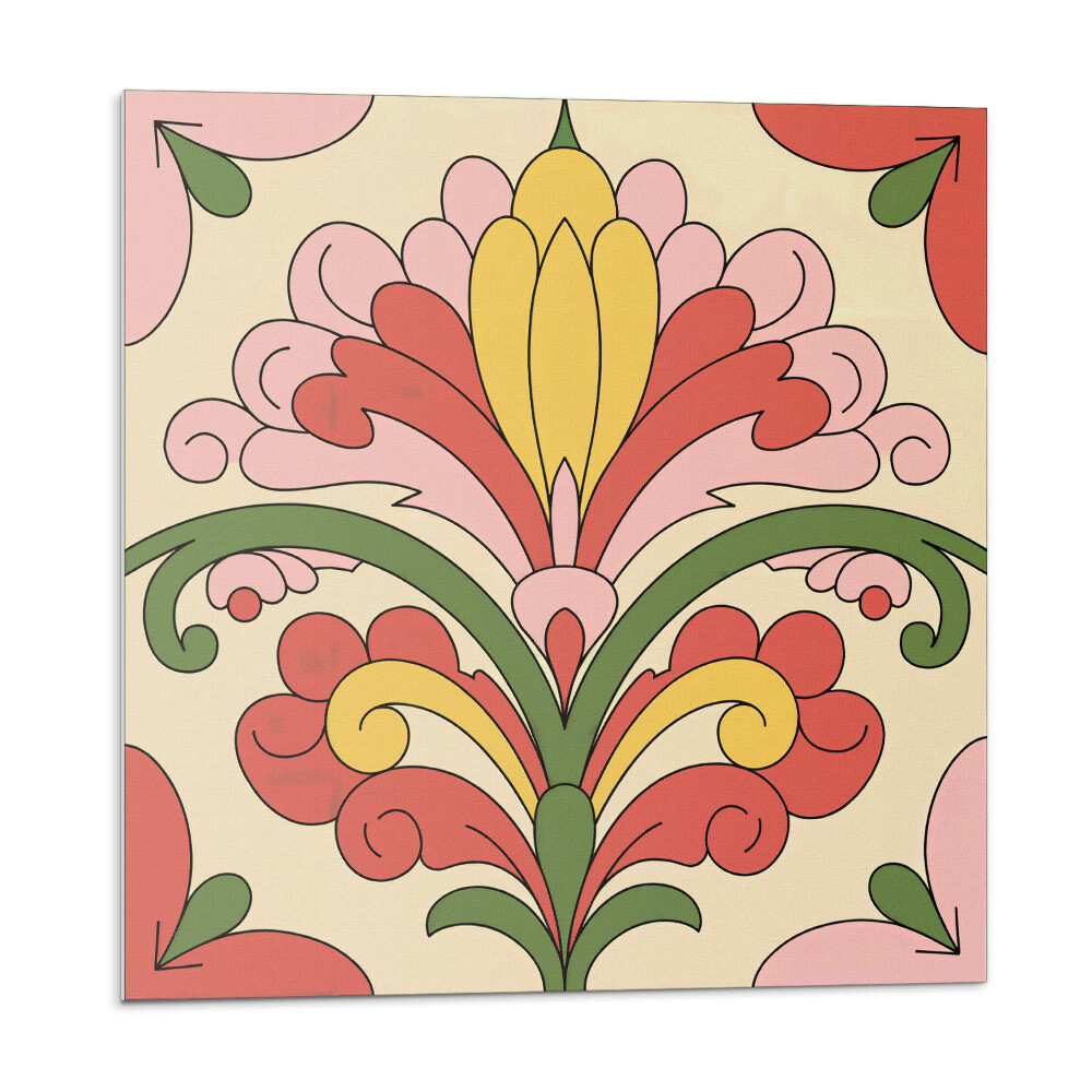 Stenový panel Dekoračný kvetinový motív