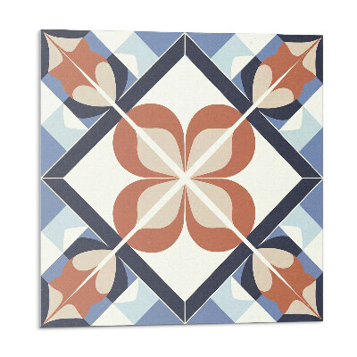 Stenový panel Kvetinový vzor v symetrických tvaroch