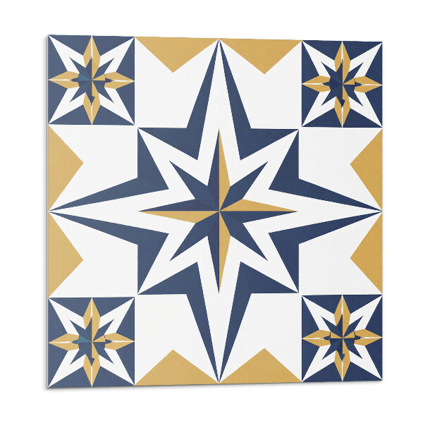 Dekoratívny nástenný panel Geometrický vzor hviezd na štvorcoch