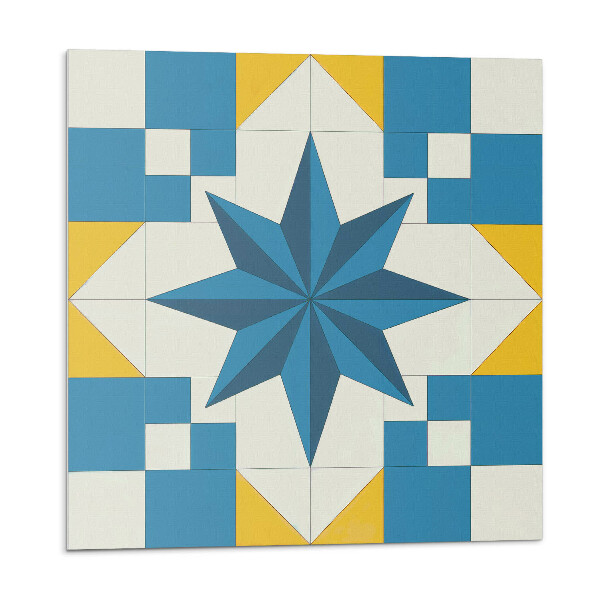Stenový panel Vzor hviezdy v geometrickej kompozícii