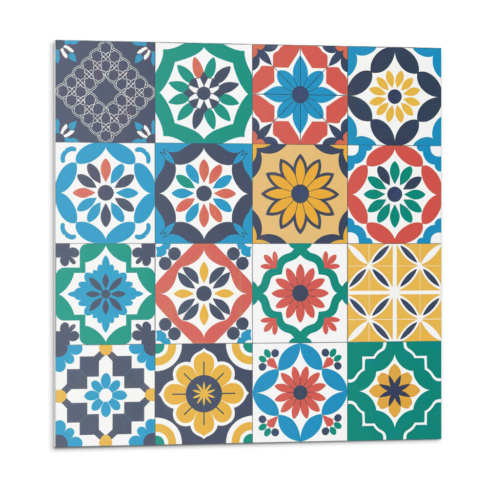 Stenový panel Mozaikové vzory v harmonickom usporiadaní