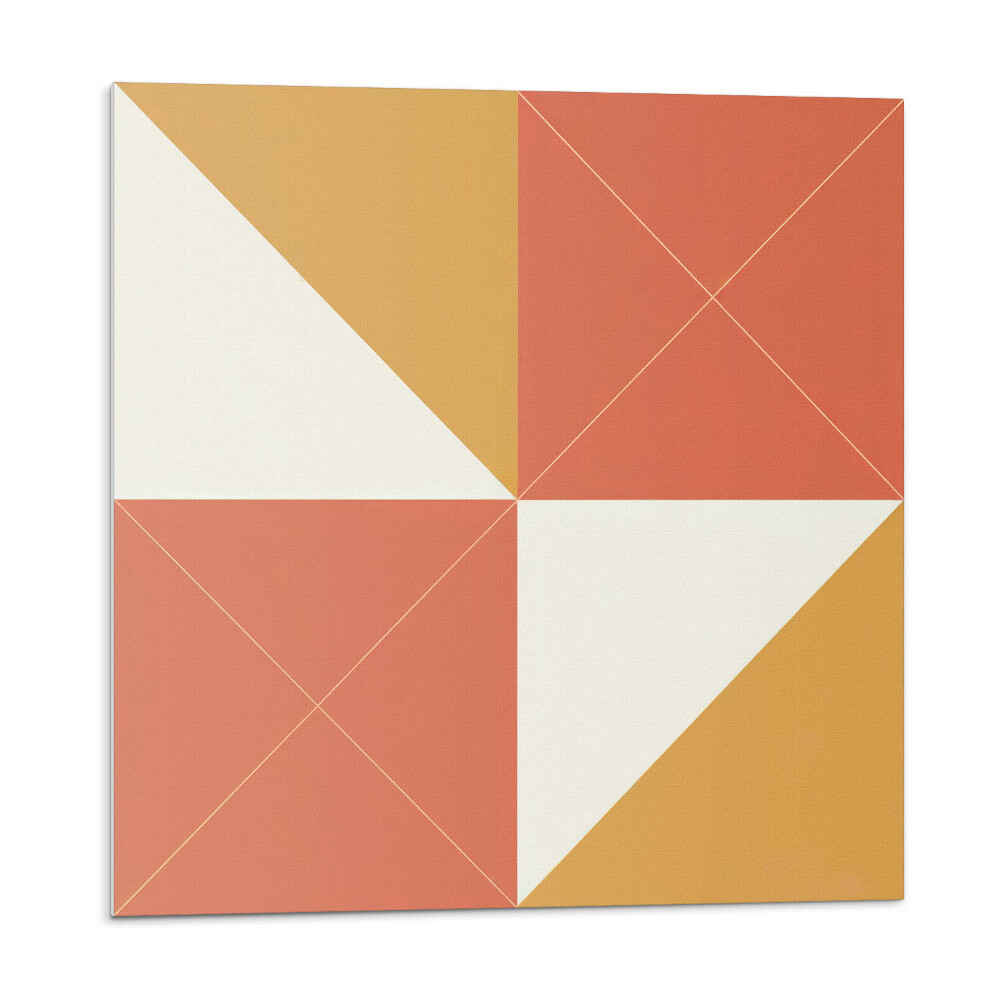 Dekoratívny nástenný panel Teplé geometrické vzory