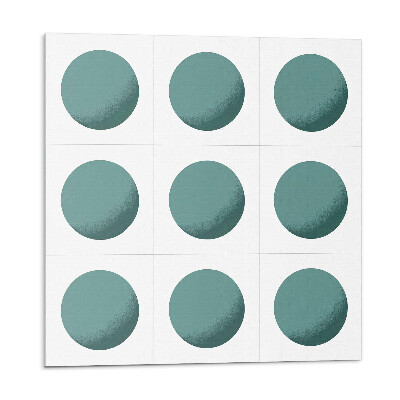 Nástenný panel pvc Geometrické kruhy v mriežke