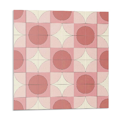 Nástenný panel pvc Kruhy a kvetinové akcenty