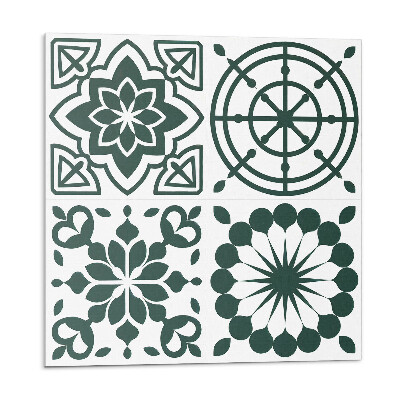 Stenový panel Kvetinovo-geometrický vzor